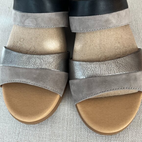 Dansko Theresa Multi-Strap Slip-On Sandal for Women - A Subtle Heel and Memory F - Picture 3 of 5